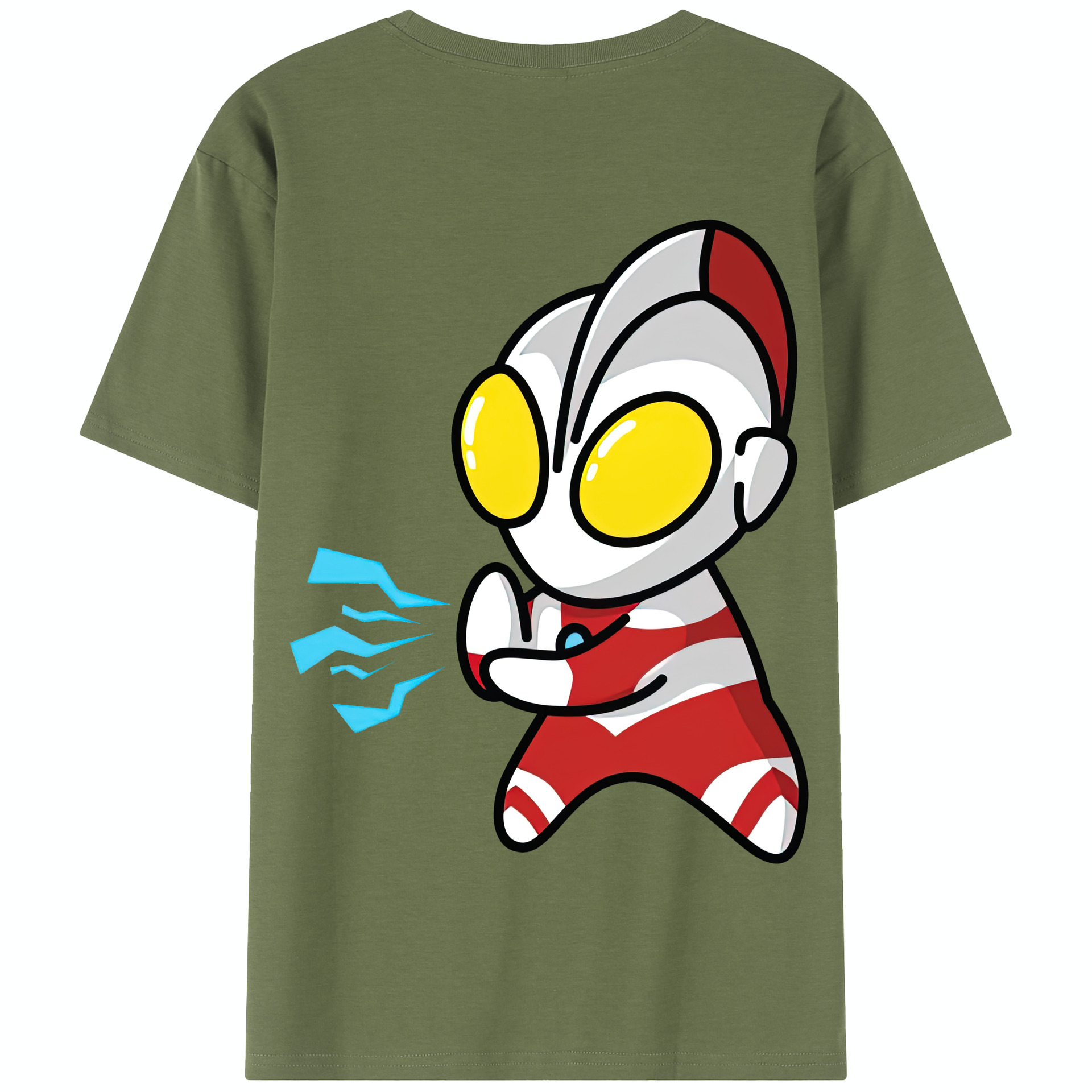 （画像用） ウルトラマン Ultraman 綿100％半袖Tシャツ（背面プリント）